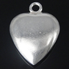 Sterling Silver Heart Pendants, 925 Sterling Silver, plated Approx 2.2mm 