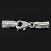 Sterling Silver Lobster Claw Cord Clasp, 925 Sterling Silver, plated 