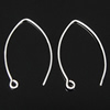 925 Sterling Silver Marquis Earring Hooks, plated Approx 2mm 
