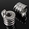 Stainless Steel European Beads, 316 Stainless Steel, Tube, without troll, original color Approx 5mm 