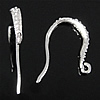 Стерлингового серебра крюк серьги, Серебро 925 пробы, Другое покрытие, Много цветов для выбора отверстие:Приблизительно 0.8mm, продается Пара
