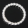 Sterling Silber Linking Ring, 925 Sterling Silber, Kreisring, plattiert, Twist, keine, 8x8x1mm, verkauft von PC