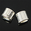 Sterling Silber Crimp Perlen, 925 Sterling Silber, Rohr, plattiert, keine, 2x2mm, Bohrung:ca. 1.5mm, verkauft von PC