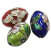 Filigrane Cloisonné Perlen, mit Blumenmuster & gemischt, Bohrung:ca. 2mm, verkauft von PC