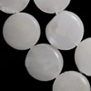 Perles en coquille naturel, coquille d'eau douce, Plat rond, plus de couleurs à choisir Environ 1mm Environ 15 pouce  Vendu par lot