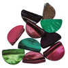 La Perla de Concha Natural, Nácar, Pepitas, color mixto, 30x18x6mm, agujero:aproximado 1mm, 130PCs/Bolsa, Vendido por Bolsa