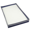 Ring Display Tray, Cardboard, with Rubber, Rectangle, two tone 
