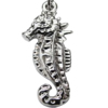 Zinc Alloy Animal Pendants, Seahorse, plated lead & nickel free, Grade A Approx approx 2mm 