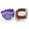 Bracelets de montre pour femmes, alliage de zinc, avec verre & silicone, Placage, plus de couleurs à choisir, 40.5mm Environ 9.8 pouce, Vendu par PC