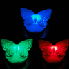 Bunte LED-Nachtlampe, Kunststoff, Schmetterling, verkauft von PC