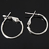Brass Hoop Earring Components, plated 