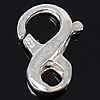 Sterling Silver Lobster Claw Clasp, 925 Sterling Silver, Number 8, plated Approx 3.2mm 