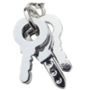 Zinklegierung Schlüssel Anhänger, plattiert, keine, frei von Nickel, Blei & Kadmium, Grade A, 15x17mm, Bohrung:ca. approx2mm, verkauft von PC