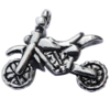 Vehicle Shaped Zinc Alloy Pendants, Motorcycle, plated nickel, lead & cadmium free Approx approx2mm 