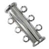 Stainless Steel Slide Lock Clasp, Tube, with N40 Magnetic & , original color Approx 2mm 