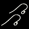 Sterling Silver Hook Earwire, 925 Sterling Silver, plated 0.7mm Approx 2mm 