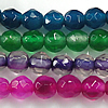 Mixed Agate Beads, natural, faceted, 3mm Approx 0.5mm Approx 15 Inch, Approx 