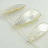 Natural White Shell Beads, Teardrop, 20-30mm Inch 