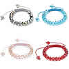Crystal Woven Ball Bracelets, with Nylon Cord, adjustable & faceted 8mm Approx 6-10 Inch 