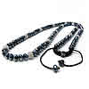 Mode Woven Ball Halskette, Nylonschnur, mit Kristall & Zinklegierung, plattiert, einstellbar & facettierte & mit Strass, 10mm, Länge:ca. 20-35 ZollInch, verkauft von Strang