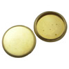 Brass Cabochon Settings, Flat Round, plated 18mm, Inner Approx 16mm 