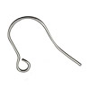 Stainless Steel Hook Earwire, 316 Stainless Steel, with loop, 18.5mm14mm,0.7mm Approx 2mm 