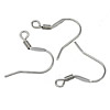 Stainless Steel Hook Earwire, 316 Stainless Steel, with loop, original color Approx 2mm 