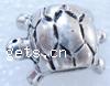 Zinc Alloy European Beads, Turtle, plated, without troll nickel free Approx 4.5mm 