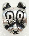 Zinc Alloy European Beads, Dog, plated, without troll nickel free Approx 4.5mm 