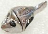 Zinc Alloy European Beads, Fish, plated, without troll nickel free Approx 4.5mm 