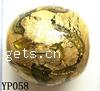 Gold Foil Lampwork Beads, round shape 