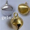Iron Jingle Bell for Christmas Decoration, plated 12mm 