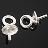 Sterling Silver Peg Bail, 925 Sterling Silver, plated 