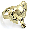 Zinc Alloy Finger Ring, with Iron, Elephant, plated nickel, lead & cadmium free Approx 17mm, US Ring .5 