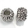 Zinc Alloy European Beads, Rondelle, plated, without troll Approx 5.5mm 