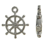 CCB Plastic Pendants, Copper Coated Plastic, Ship Wheel, plated lead & nickel free Approx 1.5mm, Approx 