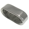 Fornituras de la joyería de acero inoxidable, Redondo aplanado, color original, 16x5x8mm, agujero:aproximado 13x5mm, Vendido por UD