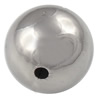 Edelstahl Perlen, rund, originale Farbe, 8mm, Bohrung:ca. 1mm, verkauft von PC