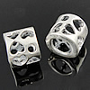 Sterling Silver European Beads, 925 Sterling Silver, Tube, plated, hollow Approx 5mm 