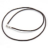 Waxed Nylon Cord Necklace Cord, sterling silver spring ring clasp 1.5mm Inch 