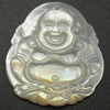 Carved Shell Pendants, Black Shell, Buddha Approx 1mm 