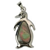 Brass Shell Pendants, with Shell, Penguin, with rhinestone Approx 