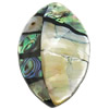 Mosaic Pattern Shell Pendants, Abalone Shell, Horse Eye Approx 1mm 
