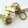 Schlüsselbund Uhr, Zinklegierung, Tier, antike Bronzefarbe plattiert, 40x26mm, verkauft von PC