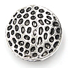 Zinc Alloy Flat Beads, Flat Round, plated, hammered Approx 1.6mm 