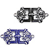 Hebilla decorativa de la aleación del cinc, aleación de zinc, barnizado, con diamantes de imitación, más colores para la opción, Vendido por UD