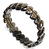 Quartz Bracelet, Rectangle, smoky quartz beads, delicate bracelet for daily wear, 14.5x8x5mm, Sold per 8-Inch Strand