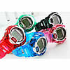 bracelets de montre pour enfants, plastique, Plat rond, couleurs mélangées Environ 8.2 pouce, Vendu par PC