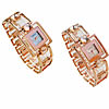 Fashion Watch Bracelet, Zinc Alloy, vacuum protective color & with rhinestone 20mm Approx 7.5 Inch 