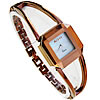 Мода Часы браслет, цинковый сплав, вакуум защитные цвета & со стразами 6mm, длина:Приблизительно 7.5 дюймовый, продается PC
